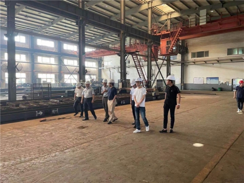 【管理纵横】腾博汇集团董事长张汉文一行赴所属钢结构公司诸暨加工基地调研指导